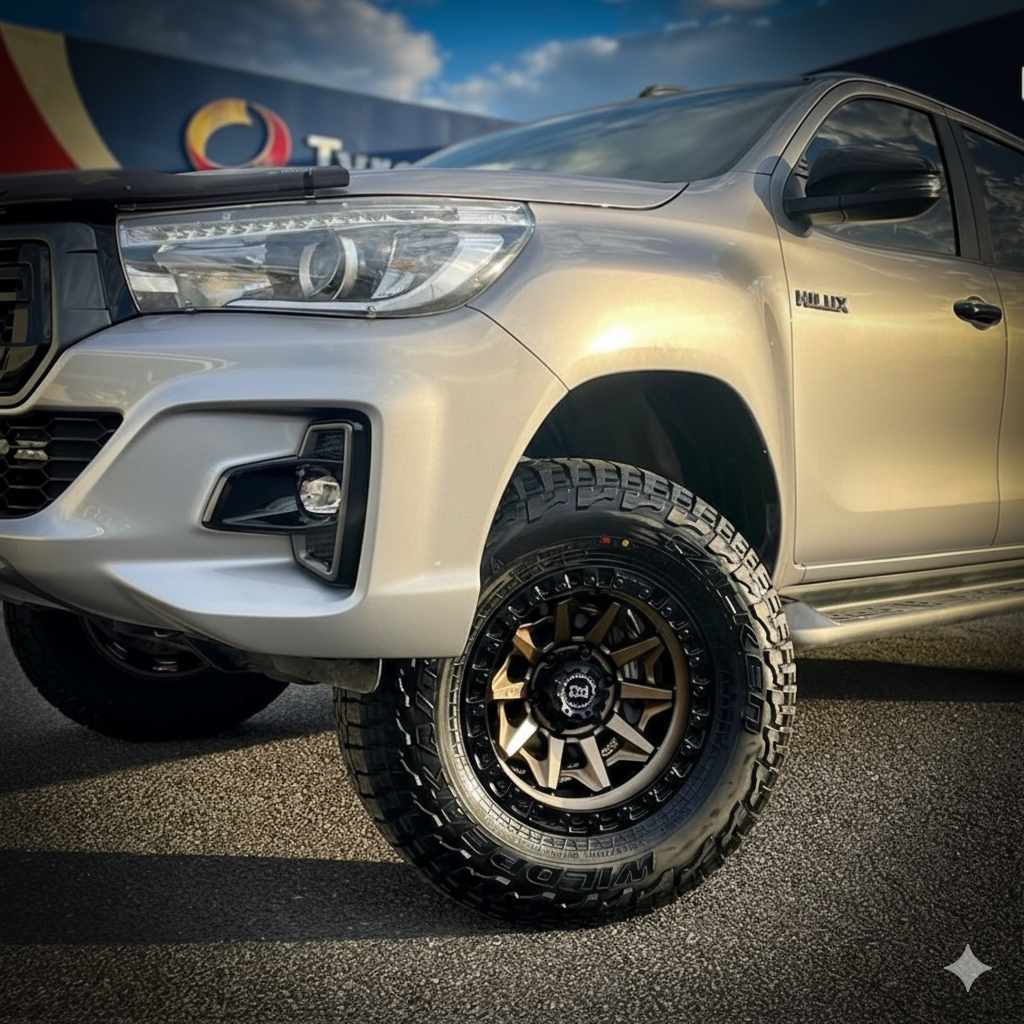 LLANTAS ARO 17X9 PCD 6X139.7(6X5.5) ET: -12 (4 UNIDADES) MODELO: JT127